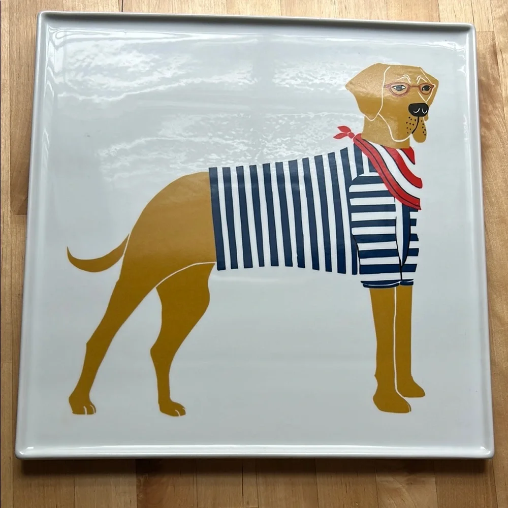NWOT! Large Dog Ceramic Plate